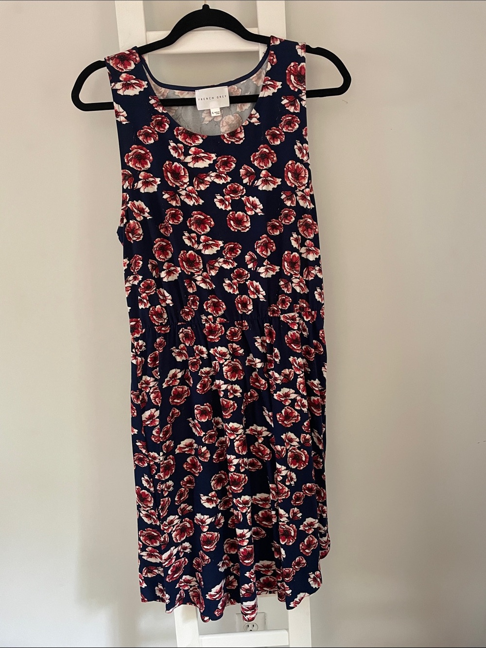 Sleeveless Floral Brushed Knit Dress
